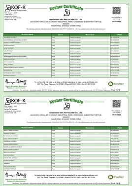 KOSHER Certificate