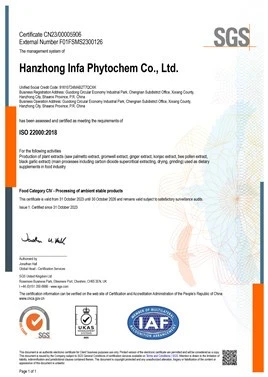 ISO 22000 Certificate