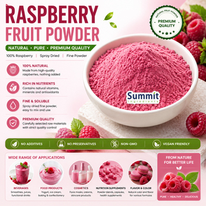 Factory Price Freeze Dried Raspberry Fruit Powder 100% Pure Natural Red Raspberry Juice Powder